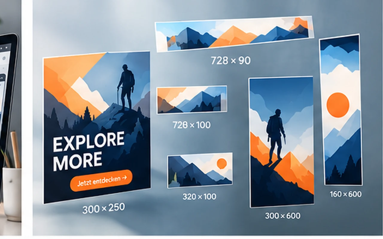 Digitale Kampagne in mehreren adaptierten Bannerformaten