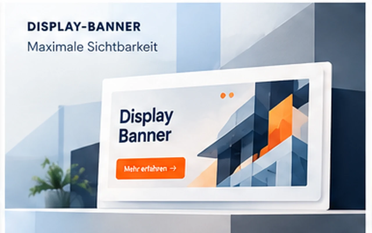 Illustrative Darstellung eines Display-Banners in einer digitalen Kampagnenumgebung