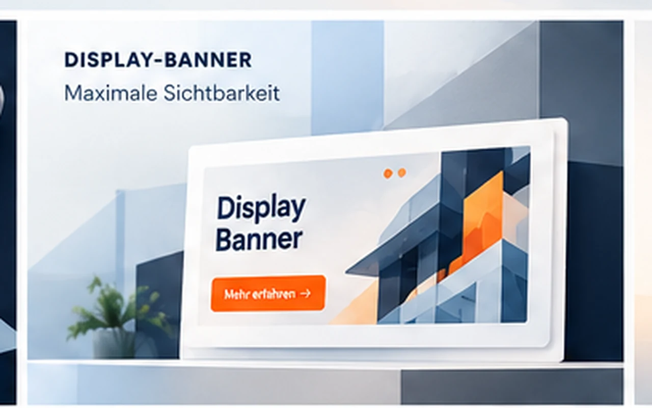 Illustrative Übersicht verschiedener digitaler Werbemittel und Kampagnenformate