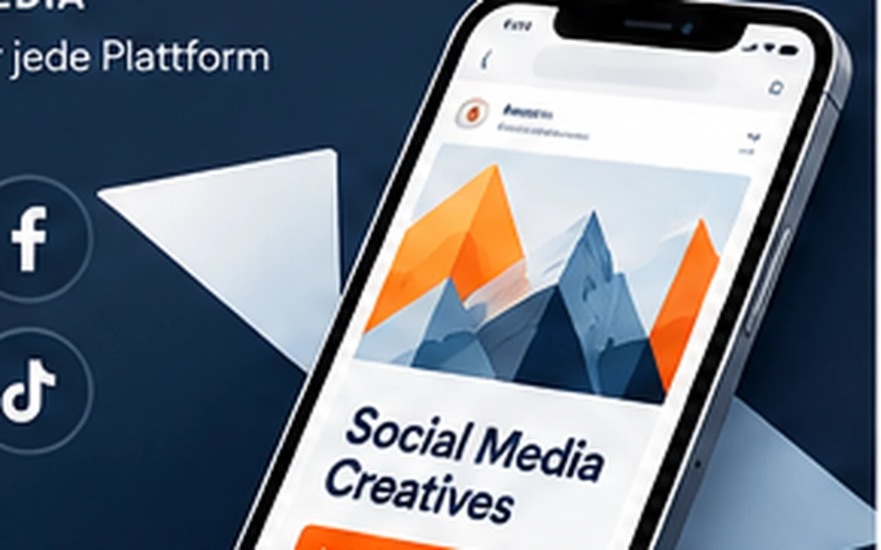Social-Ad-Creative auf einem mobilen Endgerät